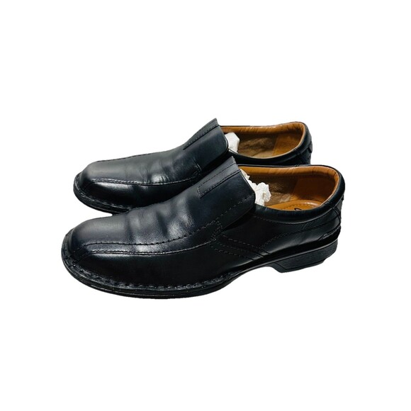 Clarks Escalade SZ 9.5 Cushion Ortholite Black Leather SlipOn Loafer Shoes Men main image 2